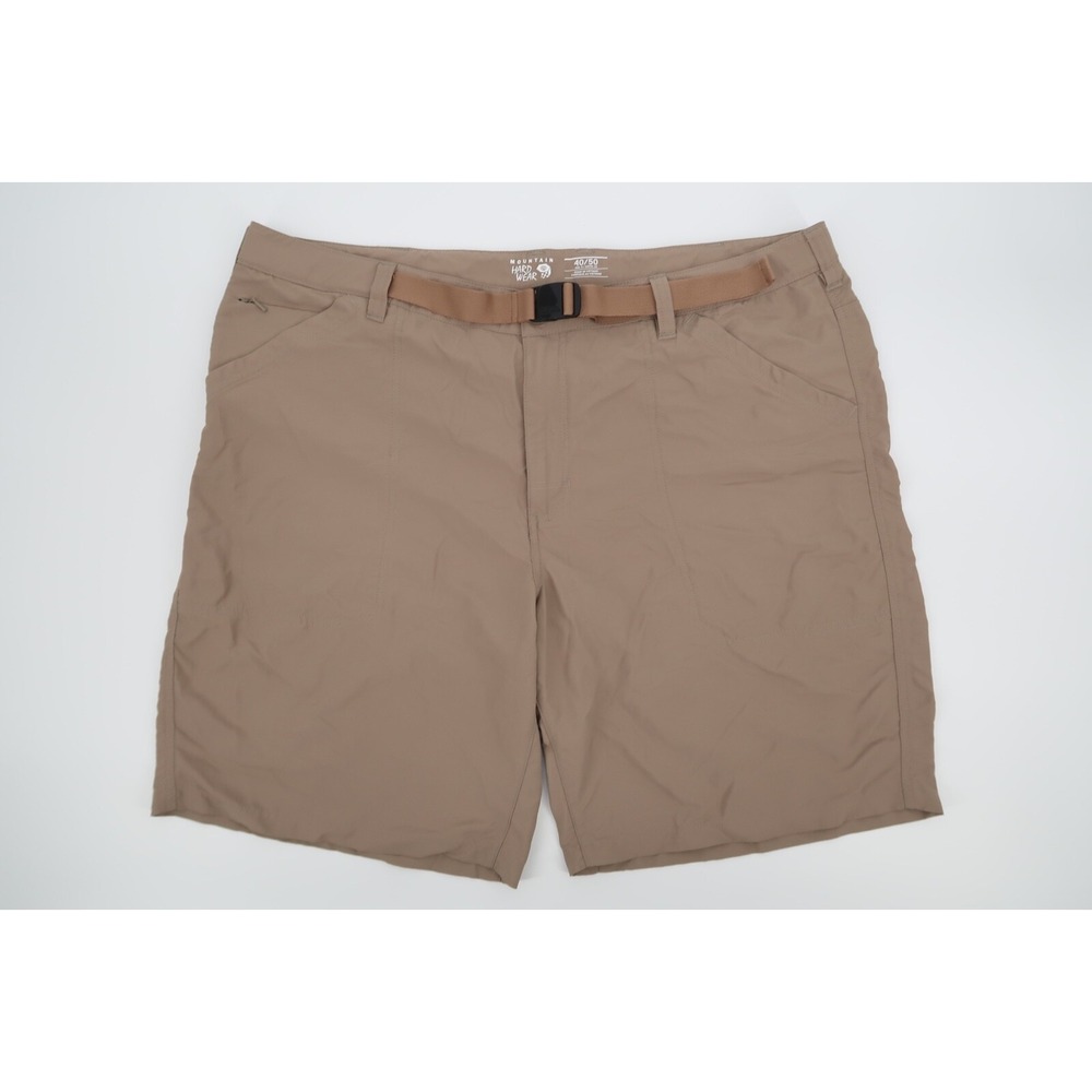 Mountain Hardwear‎ Mens 40 Canyon Hiking Shorts Nylon 9" Inseam Tan Khaki